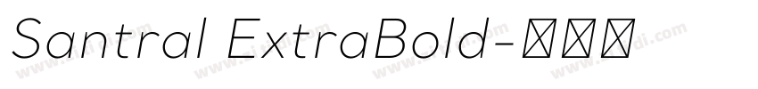 Santral ExtraBold字体转换